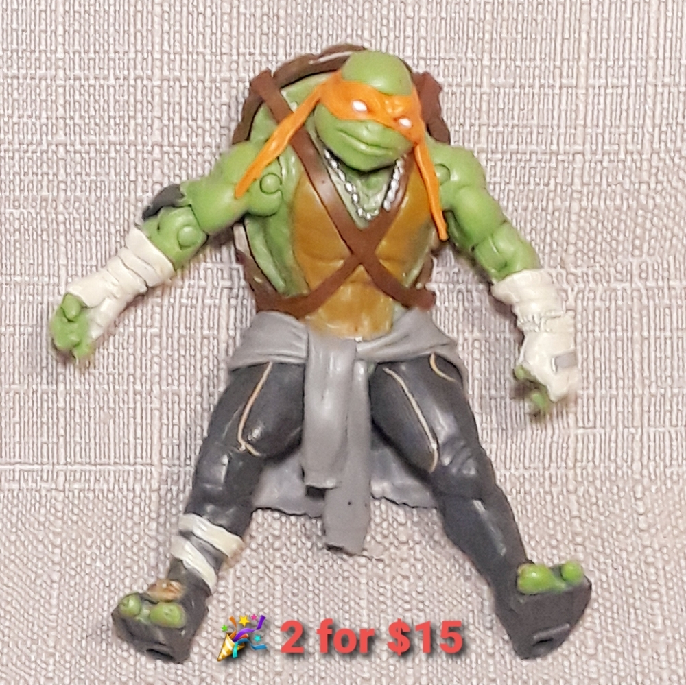 2014 Playmates TMNT Michaelangelo Action Figure - 5" Ninja Turtles Toy